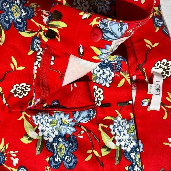 LOFT - RIVIERA FLORAL SHORTS - SIZE 10 - Picture 4 of 5